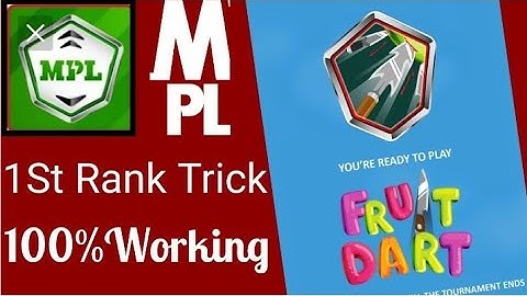 MPL PRO Fruit Dart Tricks 4300+ High Score Fruit Dart mod apk 100℅ Working With Proof