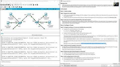 3.4.5 Packet Tracer - Configure Trunks