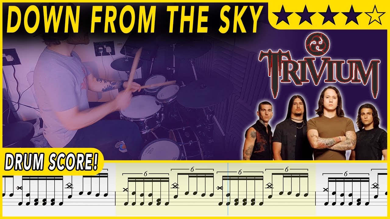 Down from the Sky - Trivium | DRUM SCORE Sheet Music | 