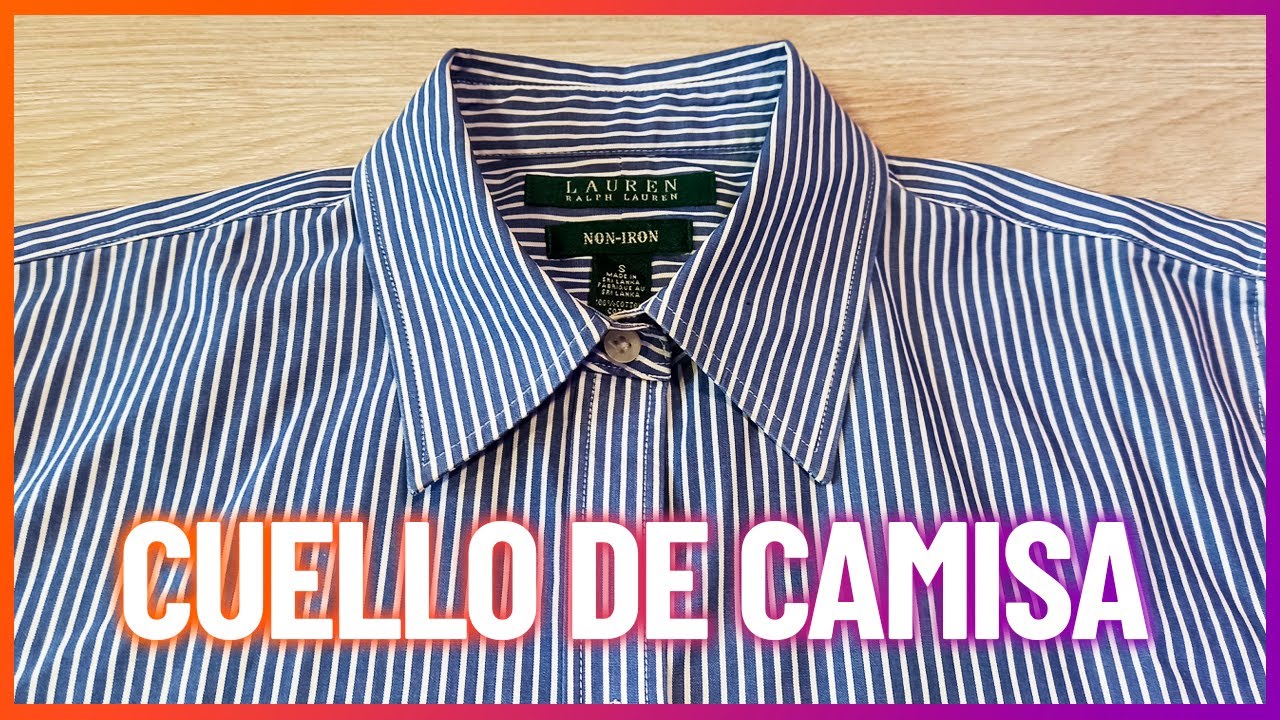 Cómo coser un CUELLO de CAMISA paso a paso