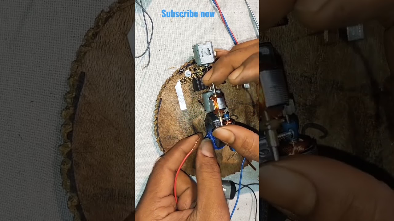 DC motor testing in head 