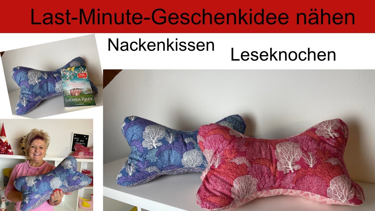 Leseknochen Nackenkissen Stützkissen Kuschelkissen