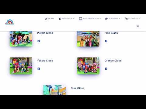 Modern Nursery School Website Creation