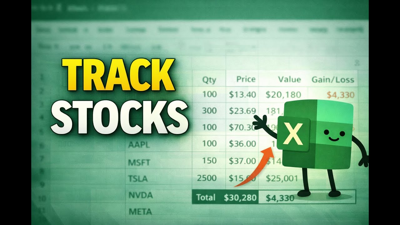 Excel for Investors: Track Your Stock Portfolio Like a Pro - YouTube