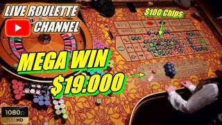 🔴LIVE ROULETTE | 💰 MEGA WIN 💲19.000 In Las Vegas Casino 🎰 $100 Chips Bets Exclusive ✅ 2024-03-26 screenshot 3