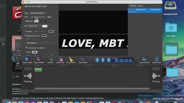 Subtitle Edit Video Editor App: Basic Overview [Mac App Store]