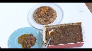 لازم تعملوا الأكلة دي طاجن كبد وقوانص في الفرن بالبصل والفلفل.. وأرز شرقي على طريقة الشيف محمود سعد