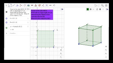 Geometry | English Math | The Distance Between Point to Point, and Point to Line Using Geogebra apps