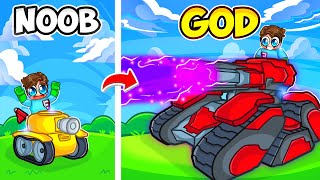 Upgrading NOOB to GOD TANK in ROBLOX!