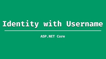 Replace Email with UserName in Identity