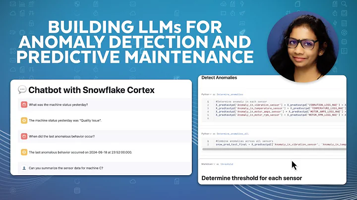 Building LLM-Powered Chat Experiences For Anomaly Detection And Predictive Maintenance In Snowflake