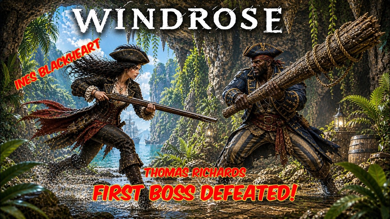 Windrose - Thomas Richards - FIRST BOSS DEFEATED ! 🏴‍☠️ Ines BlackHeart ...