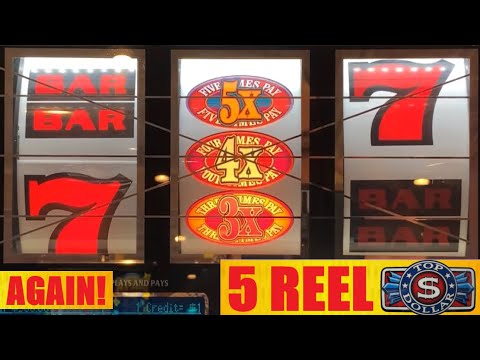 BOOM! 2x 3x 4x 5x SUPER LUCKY TIMES PAY Strikes again! 5 Reel Top Dollar slot play!