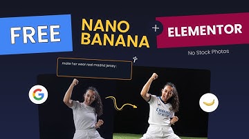 FREE Nano Banana AI is INSANE! 😱 Create Elementor Website Assets Fast