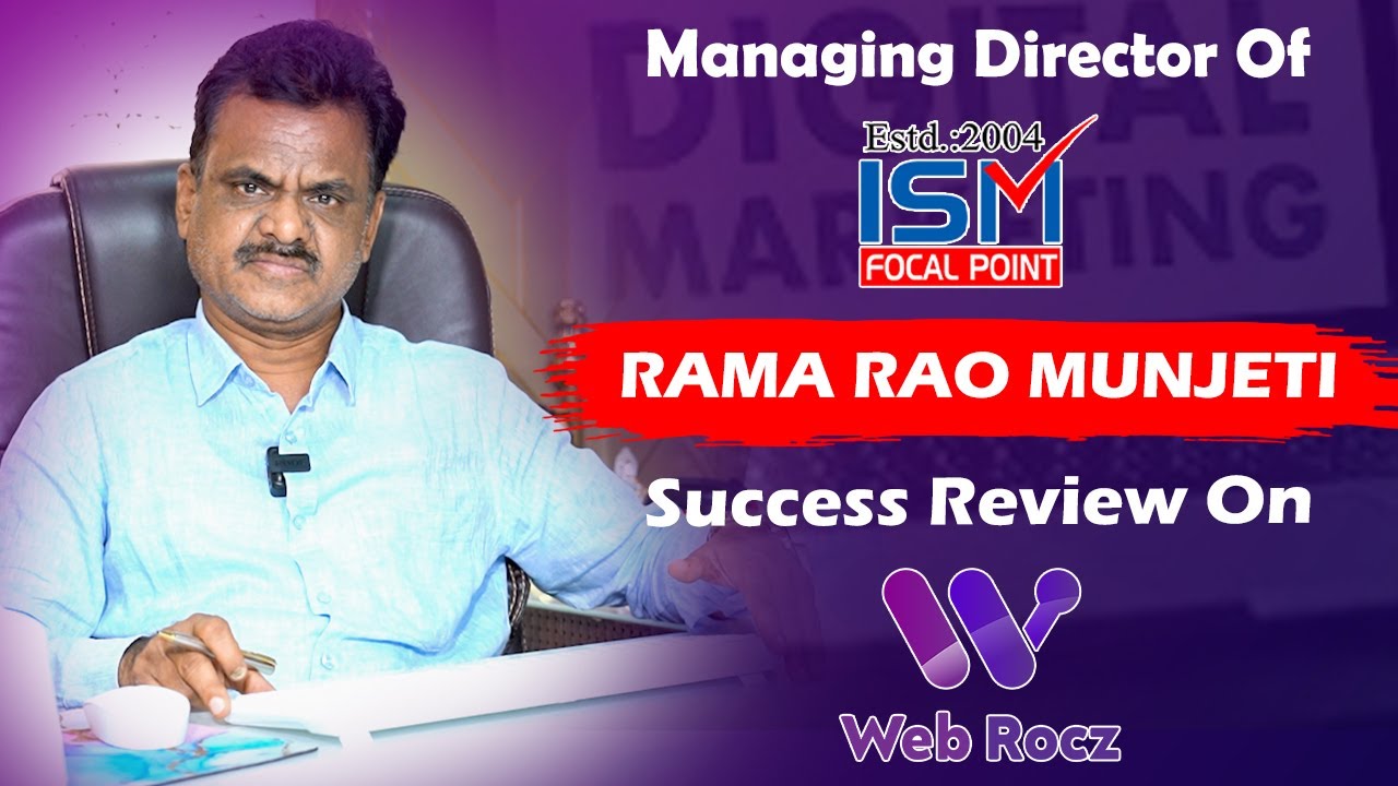 ISM managing director Rama Rao Sir Review On Webrocz - YouTube