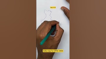 #day3  upsc mains me India map jalsi se कैसे banaye