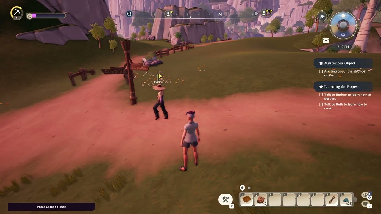 Talk to Badruu to learn how to garden - Learning the Ropes, Palia