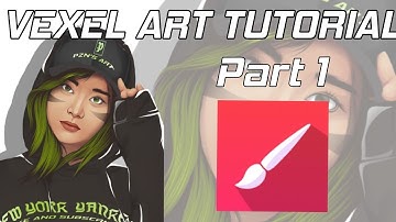 Vexel Art Tutorial | Part 1 | LineArt and Skin Shading | Using infinite painter~