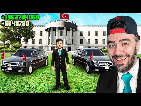 24 SAAT BAŞKANIN OGLU OLDUM POLISLER BAKIN NE YAPTI - GTA 5 MODS