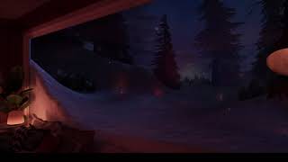 Immersive Soft Piano in a Winter Wonderland: VRChat Snowstorm Atmosphere Capture screenshot 4