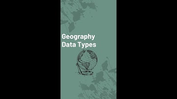 Check out how to create Geography data easily in Excel!