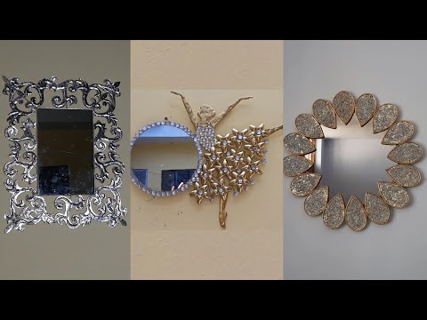 Ideas para decorar un espejo sin marco  Mirror decor, Diy mirror, Mirror  wall