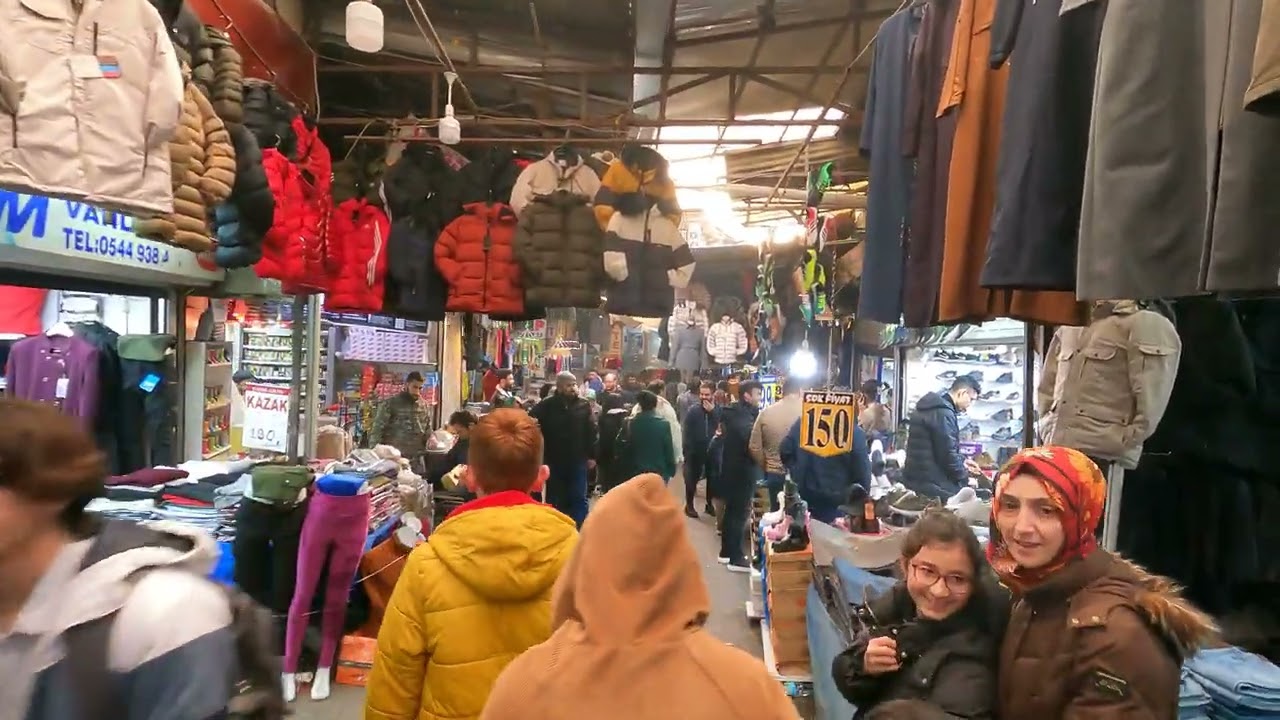 Ankara [4k60fps], Ulus Çarşı Aralık 2022 Yürüyüş Turu - Ulus Market December 2022 Walking Tour