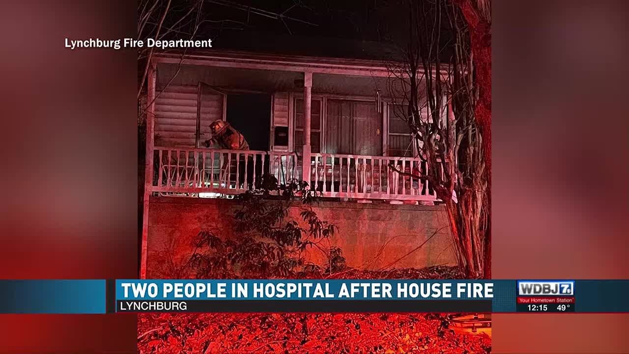 Two People Hospitalized in Lynchburg House Fire - YouTube