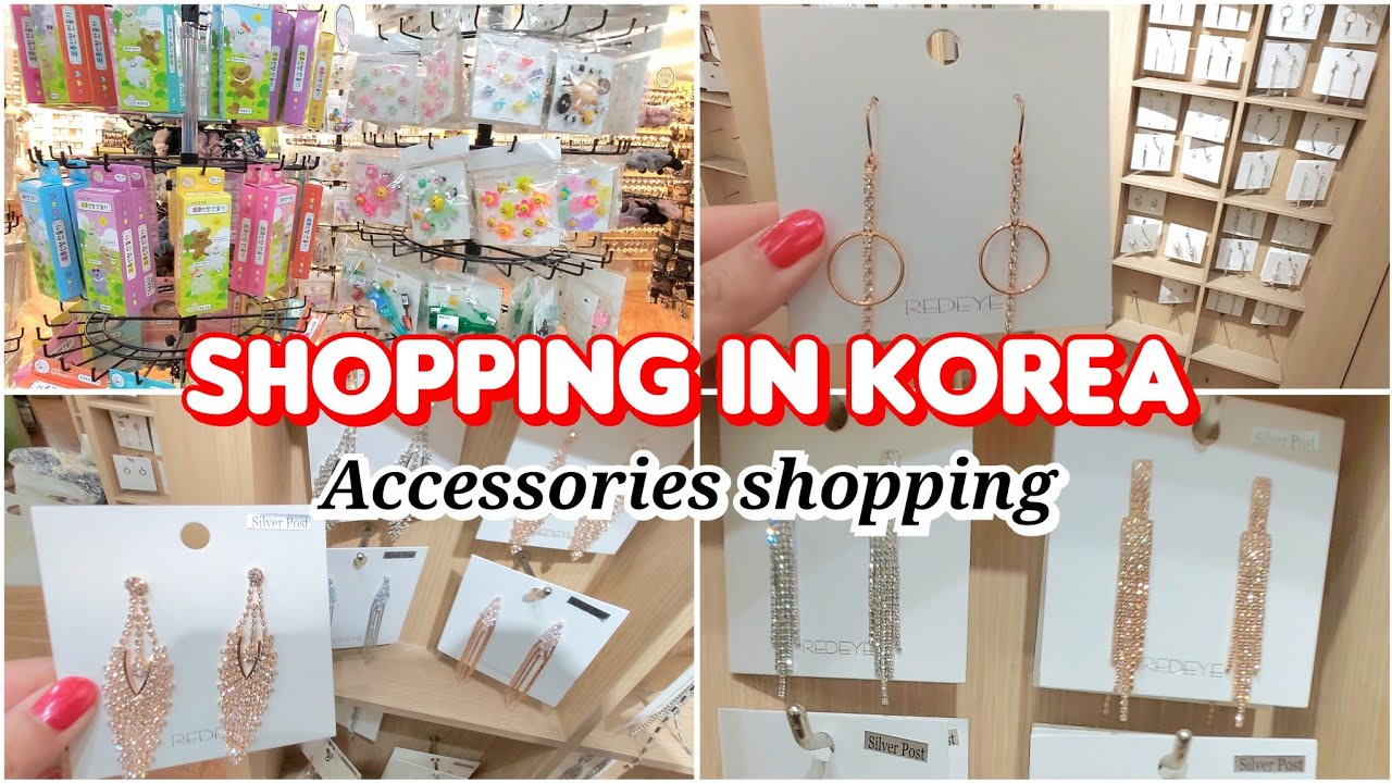 Shopping in korea 🇰🇷 vlog, Cute Accessories shopping haul 💕