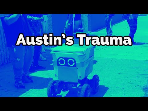 ROBOT TRAUMATIZED Austin the Food Delivery Robot Survives Hollywood Streets