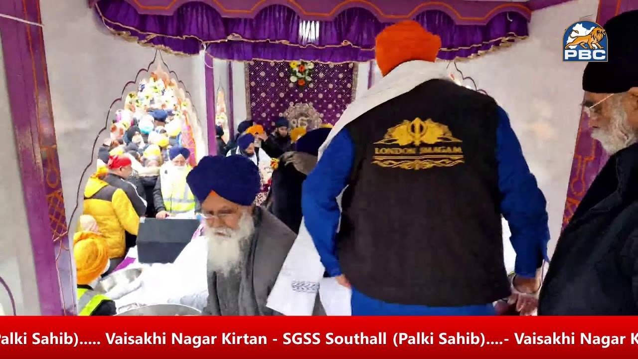 LIVE Vaisakhi Nagar Kirtan SGSS Southall (Palki Sahib) YouTube