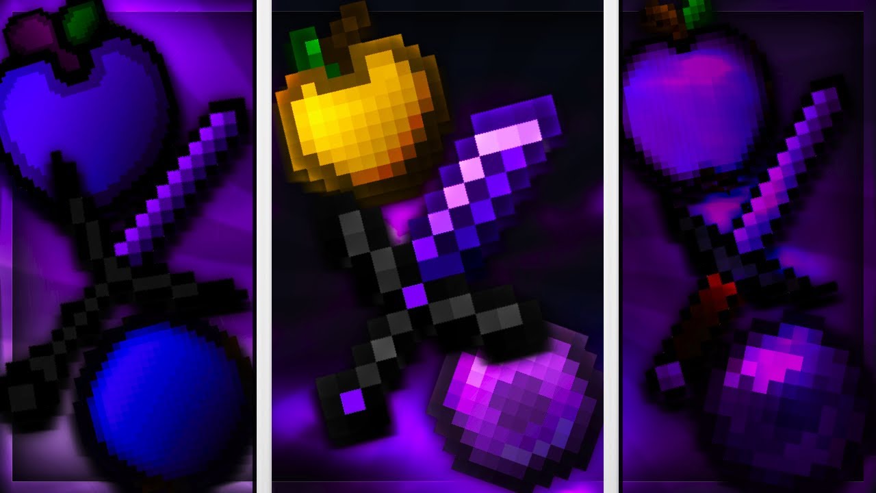Top 3 Godlike Purple Texture Packs for Minecraft PVP! Bedrock 1.21 ...