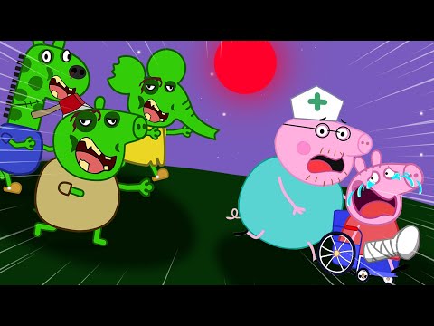 ZOMBIES ATTACK PEPPA PIG AND DADDY PIG ??? - Peppa Pig Funny Animation