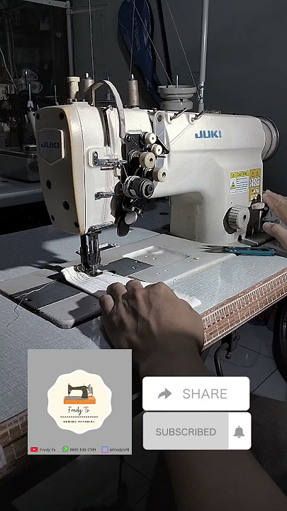 Perbedaan mesin jahit jarum 1 dan jarum 2, menjahit dengan rapi, #shorts #sewingmachine