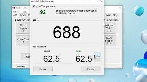 NDSIII Idle Adjustment