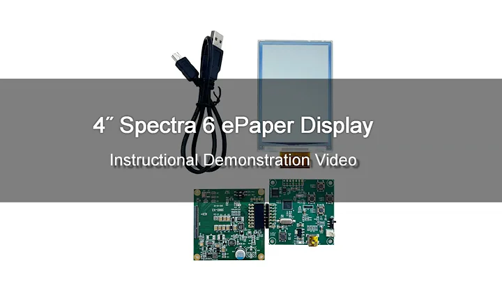 E Ink 4-inch Spectra 6 ePaper Display