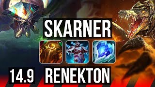 SKARNER vs RENEKTON (TOP) | 5/0/15 | KR Grandmaster | 14.9