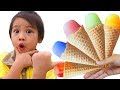 Ice Cream Song | Color Song Nursery Rhymes, Learn Colors with Jelly Ice Cream Action Song with Mommy