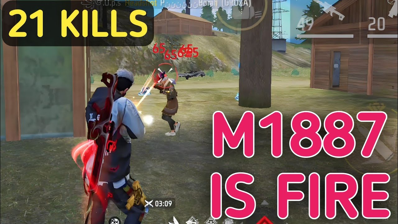 SOLO VS SQUAD || 21 KILLS WITH M1887 🔥 IN A SINGLE MATCH 😉 || SOLO VS ...
