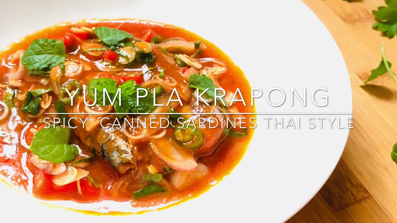 Spicy canned sardines, Thai style YouTube