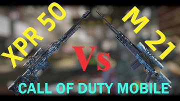 XPR 50 Vs M 21 comparision in call of duty mobile.What is the best sniper?????.1080p60fps.