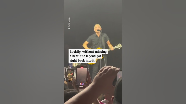 Crazed fan interrupts Bryan Adams concert in shocking incident