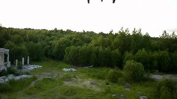 Quadrocopter on Frame V1 from HobbyKing. The first test flight.