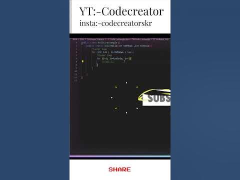 Hollow Rectangle ||Java|| #codecreatorskr🔥 - YouTube