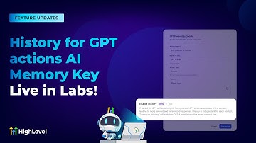 History for GPT actions AI Memory Key Live in Labs!