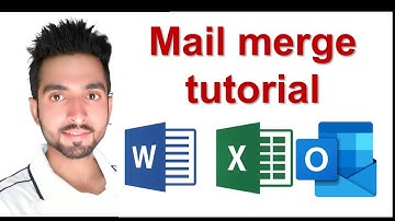 How to Mail Merge using Word, Excel, & Outlook in Urdu Hindi