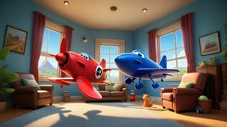 Three Toy Planes Fly Through the Sky | Airplane Song for Kids | Counting & Imagination Rhyme
