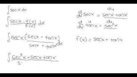 AP Calculus BC: Integrating sec(x)