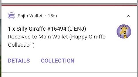 Silly Giraffe Enjin NFT Airdrop Today - Coinmarketcap Enjin