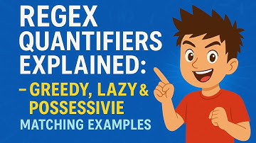 Regex Quantifiers Explained: +, , ?, {n,m} — Greedy, Lazy & Possessive Matching Examples